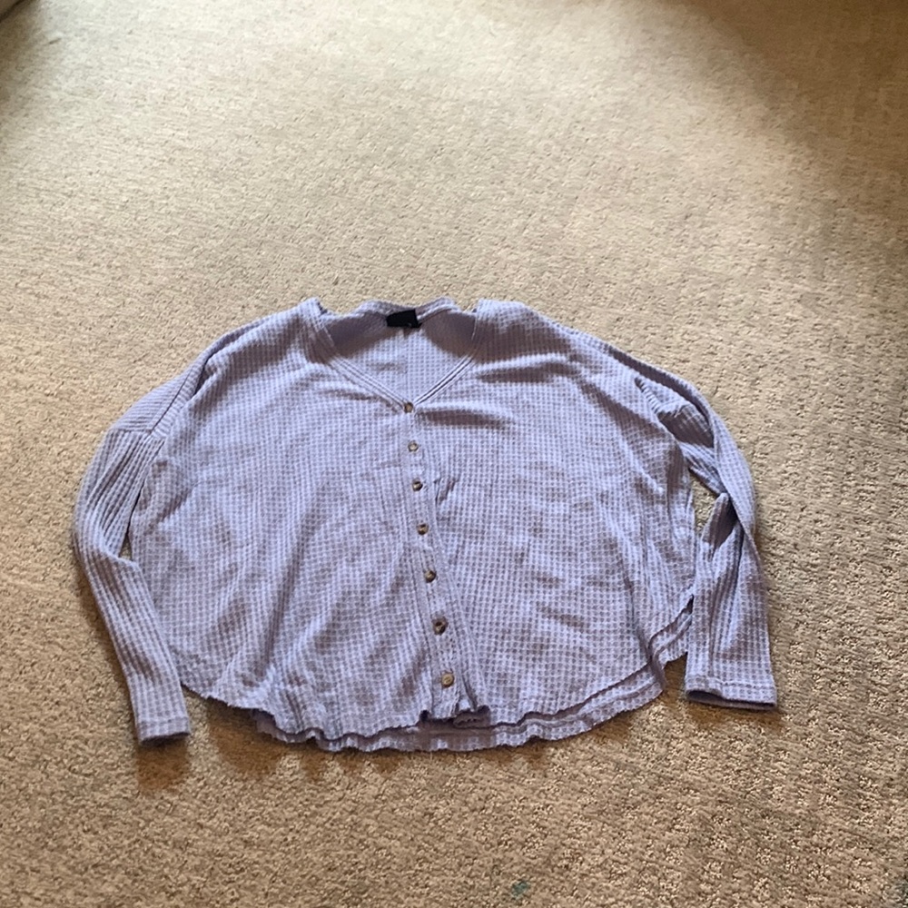 light blue/purple knit sweater